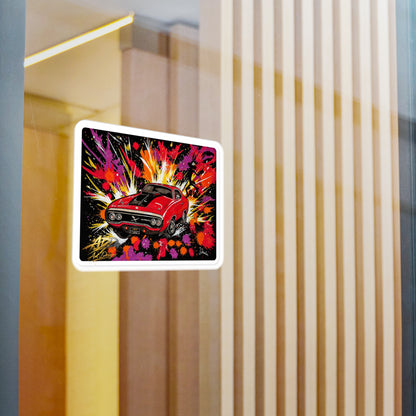 Roadrunner Explosion Sticker | Muscle Car Art Decal