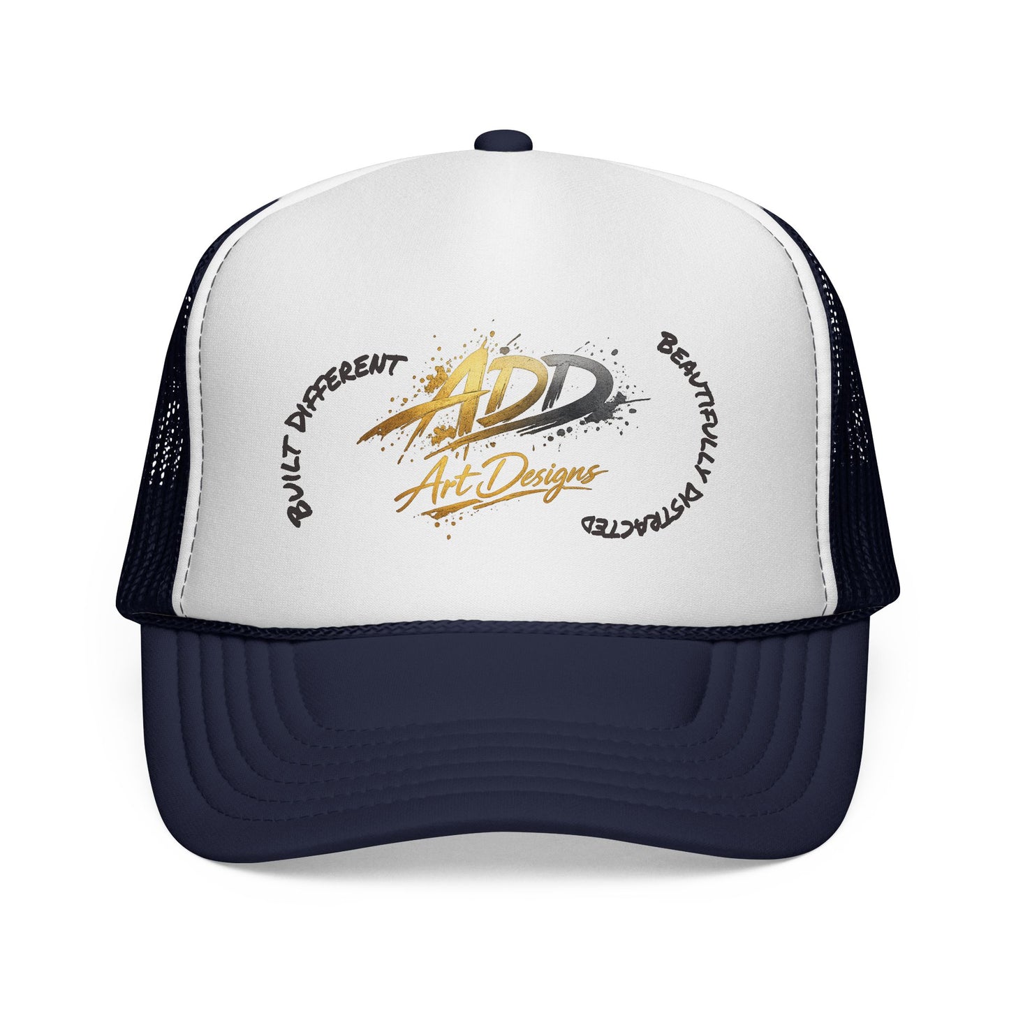 ADD Art Designs Trucker Hat | Built Different Badge