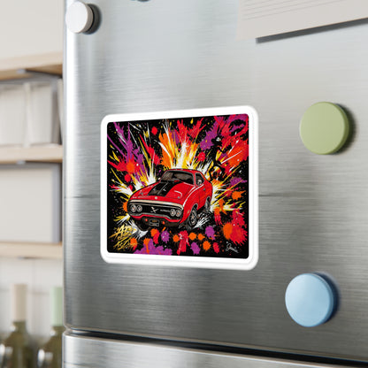 Roadrunner Explosion Sticker | Muscle Car Art Decal