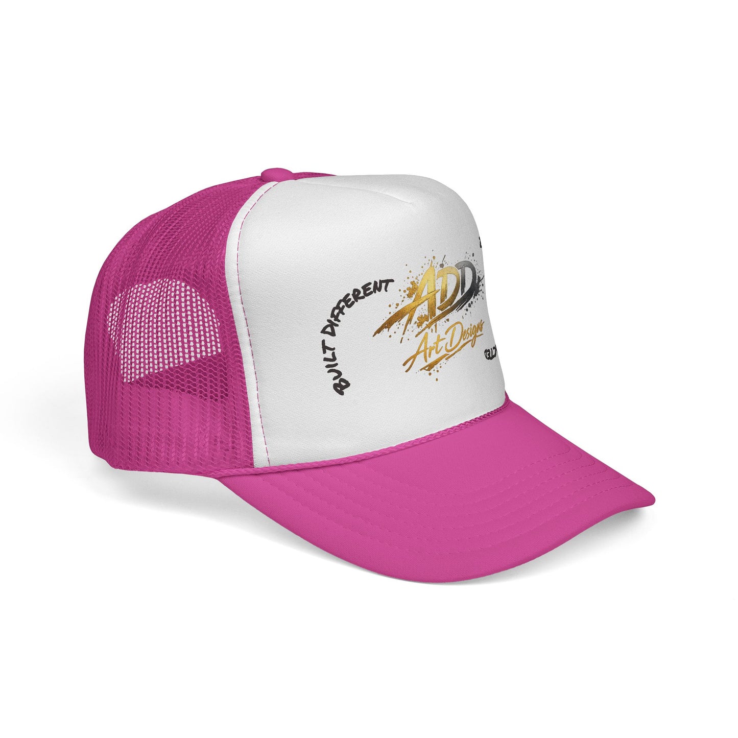 ADD Art Designs Trucker Hat | Built Different Badge
