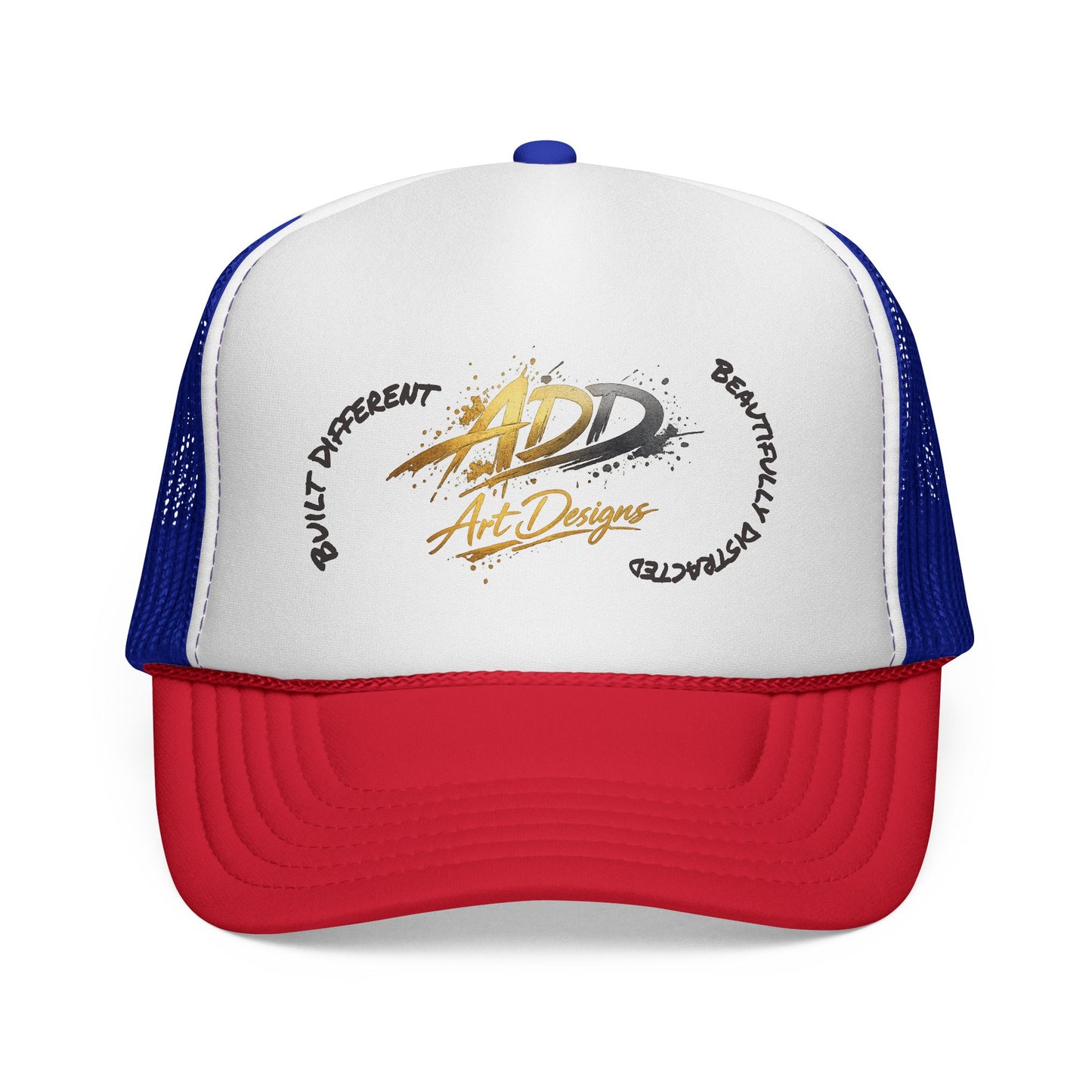 ADD Art Designs Trucker Hat | Built Different Badge