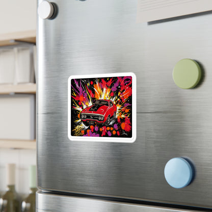 Roadrunner Explosion Sticker | Muscle Car Art Decal