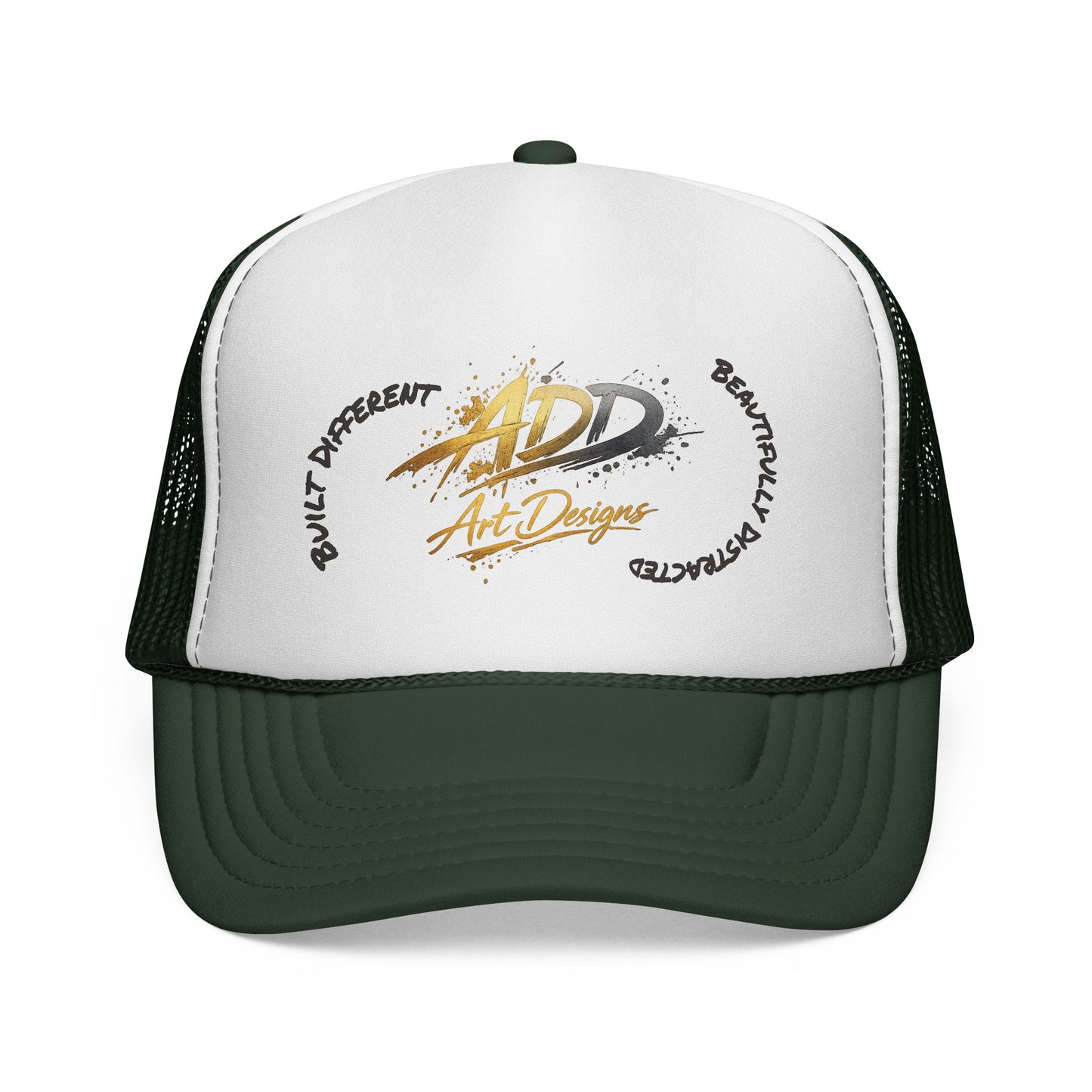 ADD Art Designs Trucker Hat | Built Different Badge