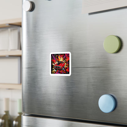 Roadrunner Explosion Sticker | Muscle Car Art Decal