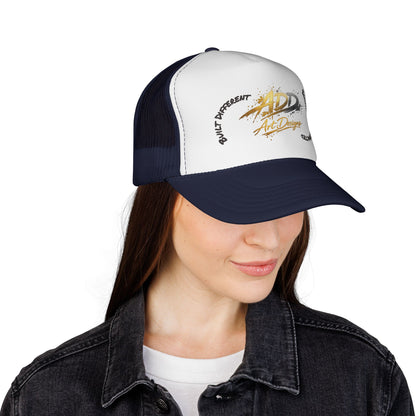 ADD Art Designs Trucker Hat | Built Different Badge