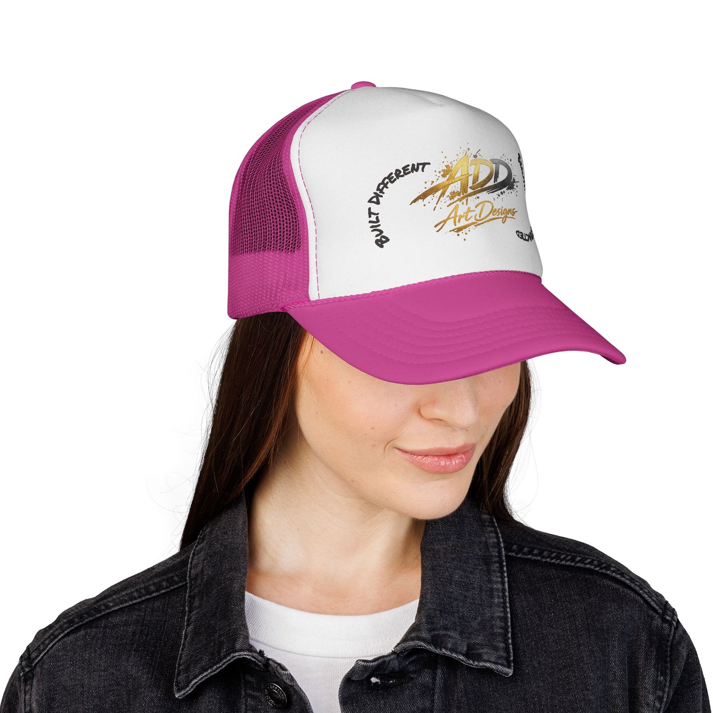 ADD Art Designs Trucker Hat | Built Different Badge