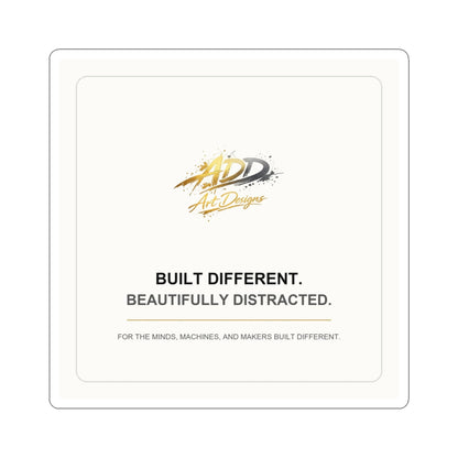 ADD Art Designs Built Different Sticker | Logo Decal
