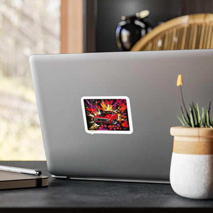 Roadrunner Explosion Sticker | Muscle Car Art Decal
