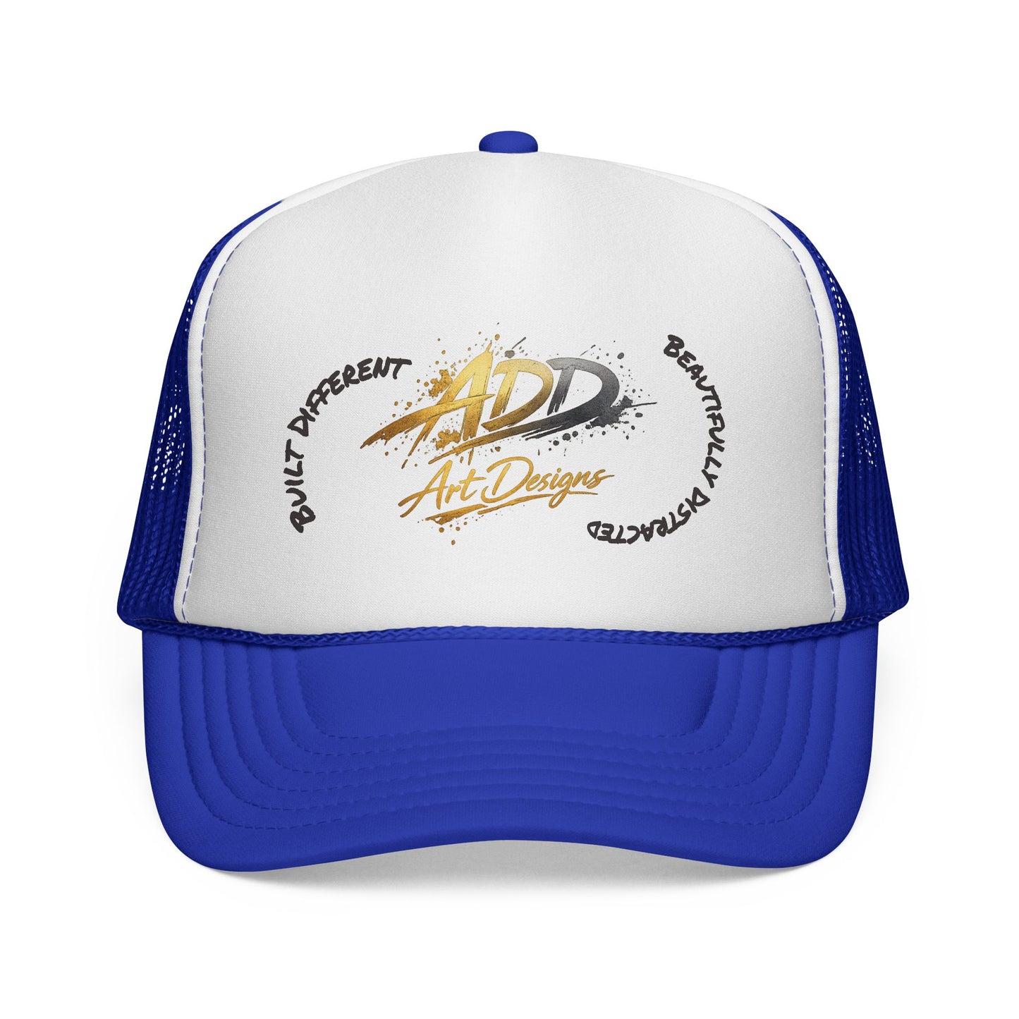 ADD Art Designs Trucker Hat | Built Different Badge