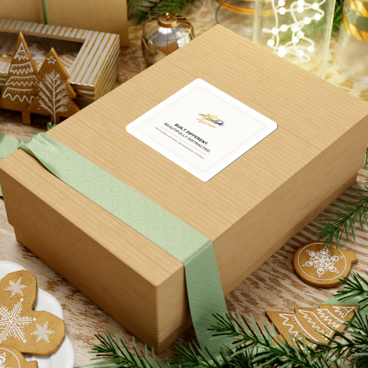 ADD Art Designs Built Different Sticker | Logo Decal